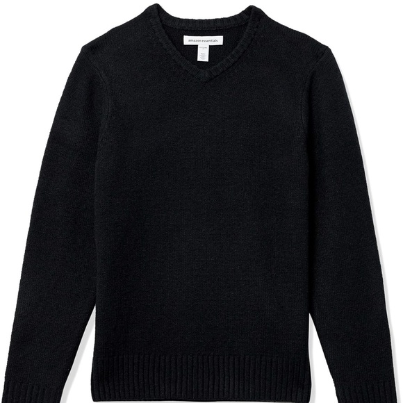 Amazon Essentials Men's Long-Sleeve Soft Touch V-Neck Sweater - Picture 1 of 5